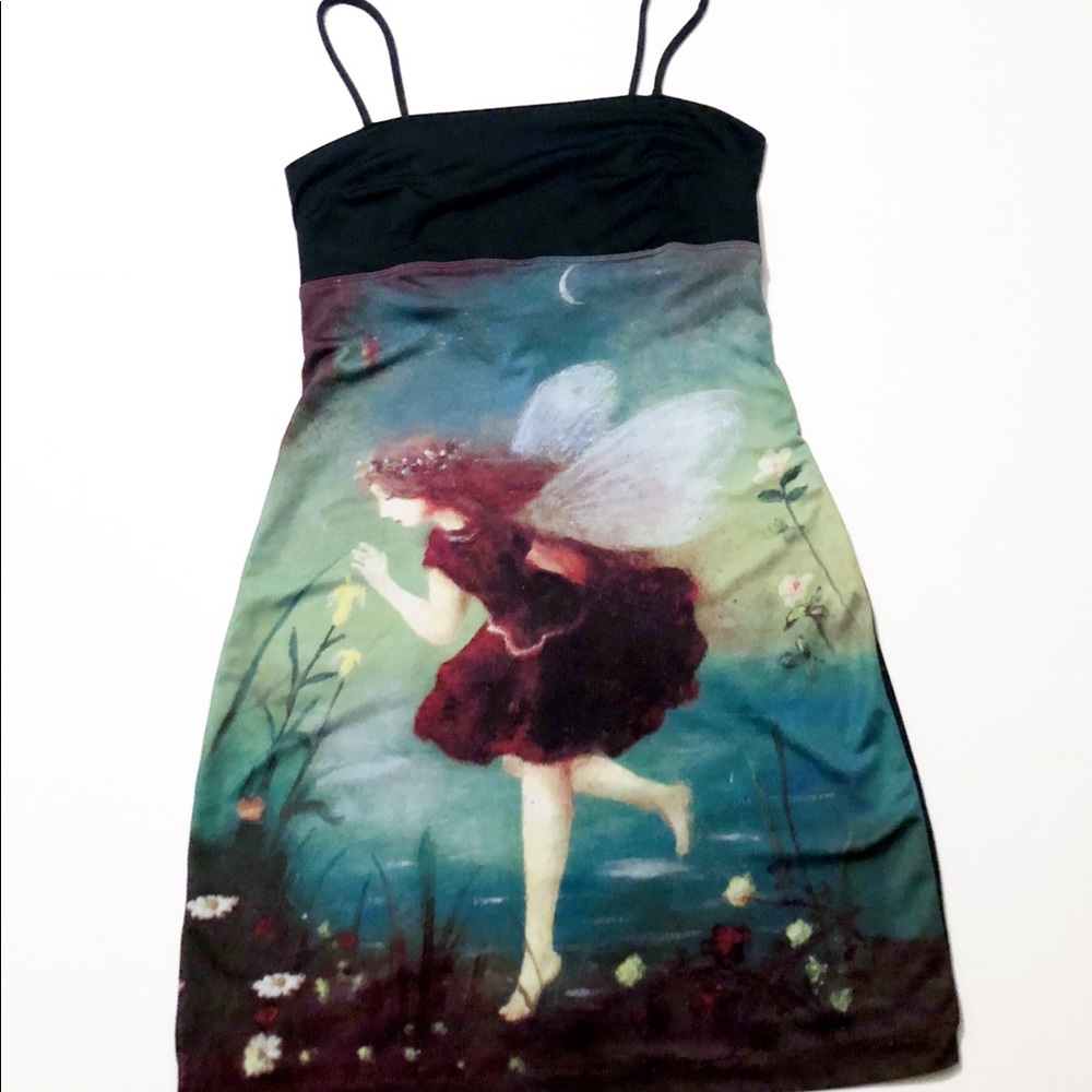 Vintage 90s Rampage Fairy Bodycon Mini Dress